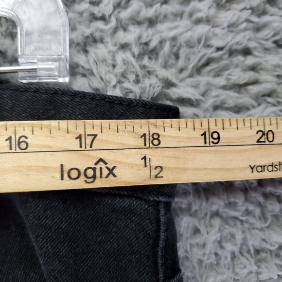 H&M Jeans Men Size 38x32 Black &Denim Slim Tapered Fit Stretch Cotton Denim - Picture 5 of 10